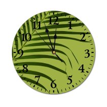yanfind Fashion PVC Wall Clock Abstract Botanic Botany Branch Concept Creative Dark Delicate Detail Droplet Flora Mute Suitable Kitchen Bedroom Decorate Living Room