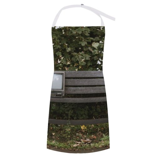 yanfind Custom aprons Abandoned Aged Antiquated Bench Blurred Board Bush Space Countryside Deciduous Derelict Desolate white white-style1 70×80cm