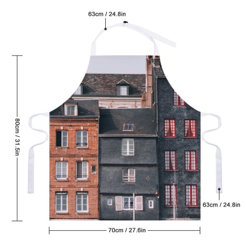 yanfind Custom aprons Accommodation Aged Architecture Building Calm Chimney Complex Construction Daytime Design Destination white white-style1 70×80cm