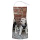 yanfind Custom aprons Adorable Attention Brick Wall Carefree Courtyard Creature Curious Cute Dog white white-style1 70×80cm