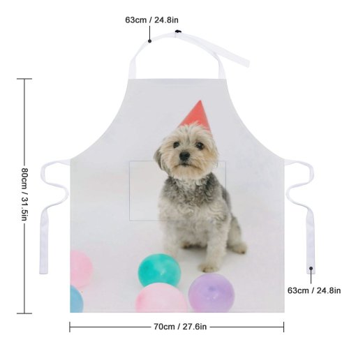 yanfind Custom aprons Adorable Ball Balloon Birthday Calm Carefree Celebrate Colorful Comfort Curious white white-style1 70×80cm