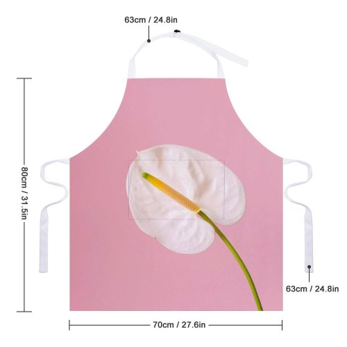 yanfind Custom aprons Abundance Anthurium Aroma Aromatic Beautiful Bloom Botany Bud Cultivate Decor Decoration002 white white-style1 70×80cm