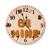yanfind Fashion PVC Wall Clock Arrangement Be Mine Beige Celebrate Colorful Confection Confectionery Cookie Creative Cute Decor Mute Suitable Kitchen Bedroom Decorate Living Room