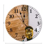 yanfind Fashion PVC Wall Clock Activism Activist Aged Anonymous Appearance Building City Civil Concern Conflict Mute Suitable Kitchen Bedroom Decorate Living Room
