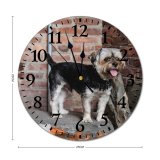 yanfind Fashion PVC Wall Clock Accessory Adorable Attentive Brick Wall Calm Cement Charming Chordate Concrete Cute Daylight Mute Suitable Kitchen Bedroom Decorate Living Room