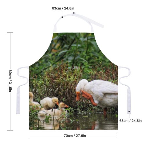yanfind Custom aprons Adorable Avian Beak Bird Watching Calm Creature Cute Daylight Ecosystem Feather white white-style1 70×80cm