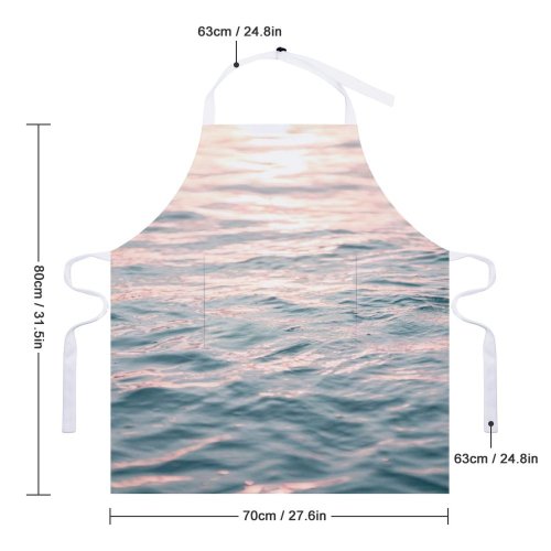 yanfind Custom aprons Abstract Amazing Aqua Azure Bay Breathtaking Calm Space Dawn Dusk Evening white white-style1 70×80cm
