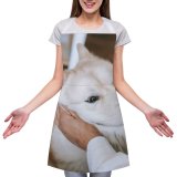 yanfind Custom aprons Adorable Affection Akita Blurred Bonding Calm Care Caress Content Crop Cuddle white white-style1 70×80cm