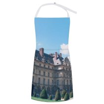 yanfind Custom aprons Aged Ancient Architecture Area Building Bush Chimney Classic Cloudy Construction Cottage Countryside white white-style1 70×80cm