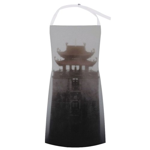 yanfind Custom aprons Aged Ancient Architecture Authentic Belief Buddhism Building Construction Dark Dense East white white-style1 70×80cm