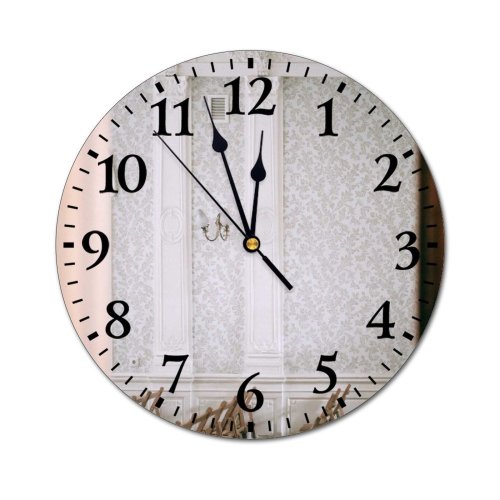 yanfind Fashion PVC Wall Clock Arrangement Ceremony Chair Column Design Detail Doorway Empty Entrance Estate Fragment Mute Suitable Kitchen Bedroom Decorate Living Room