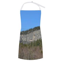 yanfind Custom aprons Norway Shore Bluesky Calm Mountains Cliff Rocks Forest Landscape white-style1 70×80cm