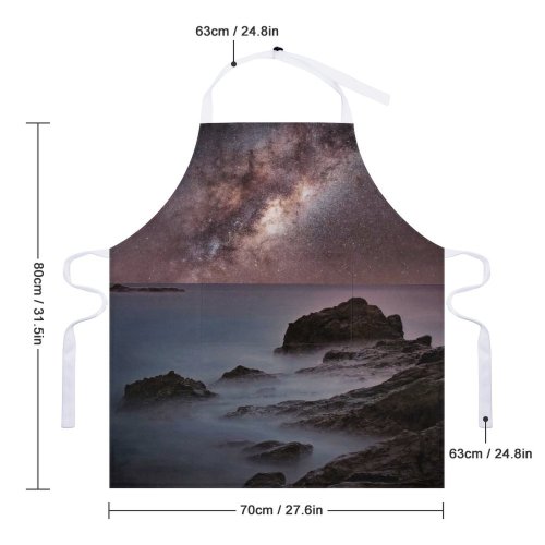 yanfind Custom aprons 022 white white-style1 70×80cm