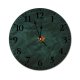 yanfind Fashion PVC Wall Clock Aqua Autumn Botany Calm Clear Colorful Fall Foliage From Above Golden Mute Suitable Kitchen Bedroom Decorate Living Room