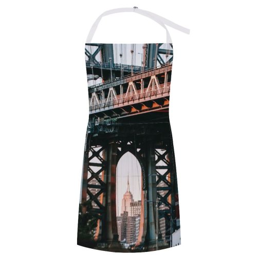 yanfind Custom aprons Aged America Arch Architecture Brick Brooklyn Building Center City Column Complex white white-style1 70×80cm