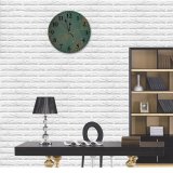 yanfind Fashion PVC Wall Clock Architecture Artwork Brick Building Ceiling Classic Construction Creative Curve Decor Decoration Mute Suitable Kitchen Bedroom Decorate Living Room