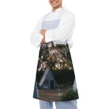 yanfind Custom aprons Architecture Building Cabin Cloudless Cottage Countryside Cozy Design Dwell Exterior Facade Flora white white-style1 70×80cm