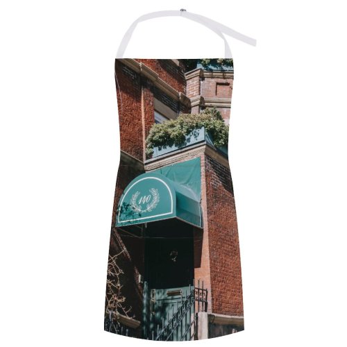 yanfind Custom aprons Accommodation Aged Architecture Awning Sky Brick Wall Building Calm City Condominium white white-style1 70×80cm