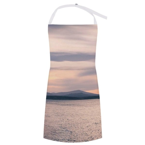 yanfind Custom aprons Nobody Cloud Travel Serenity Sunrise Peace Sunny Pond Islands Solitude Lake white white-style1 70×80cm