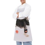 yanfind Custom aprons Active Adorable Ball Calm Care Creature Curious Cute Dog Fauna Fluff white white-style1 70×80cm