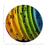 yanfind Fashion PVC Wall Clock Bubbles Colorful Mute Suitable Kitchen Bedroom Decorate Living Room