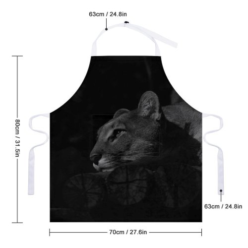 yanfind Custom aprons Adorable Beast Blurred Bw Calm Carnivore Cat Creature Cute Danger white white-style1 70×80cm