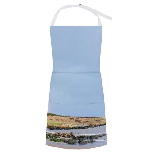 yanfind Custom aprons Abandoned Beach Calm Cloudy Coast Colorful Empty Foggy Freedom Gloomy Grassy white white-style1 70×80cm