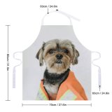 yanfind Custom aprons Adorable Charming Chordate Concept Space Cute Dog Fluffy Friendly Fur Gentle Intelligent white white-style1 70×80cm