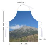yanfind Custom aprons Landscape Top Sky Outdoors Natural Beauty Beatiful Travel Vacation Countryside Alpine white white-style1 70×80cm