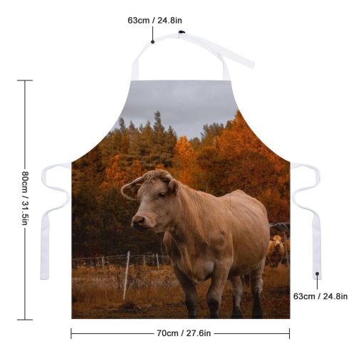 yanfind Custom aprons 008 white white-style1 70×80cm