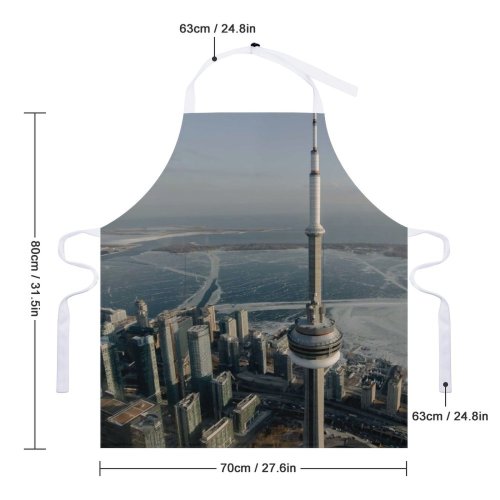 yanfind Custom aprons Aerial Architecture Building Center Central City Cityscape Commerce Complex Construction Contemporary white white-style1 70×80cm