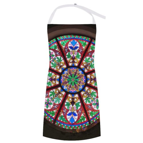 yanfind Custom aprons Architecture Art Building Church Window Glass Stained white white-style1 70×80cm