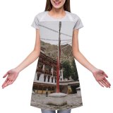 yanfind Custom aprons Aged Ancient Architecture Belief Buddhism Cathedral Column Construction District Exterior Facade Faith white white-style1 70×80cm