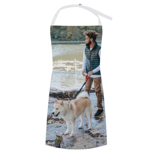 yanfind Custom aprons Affection Akita Inu Friend Blurred Calm Dog Ethnic Time Friendship white white-style1 70×80cm