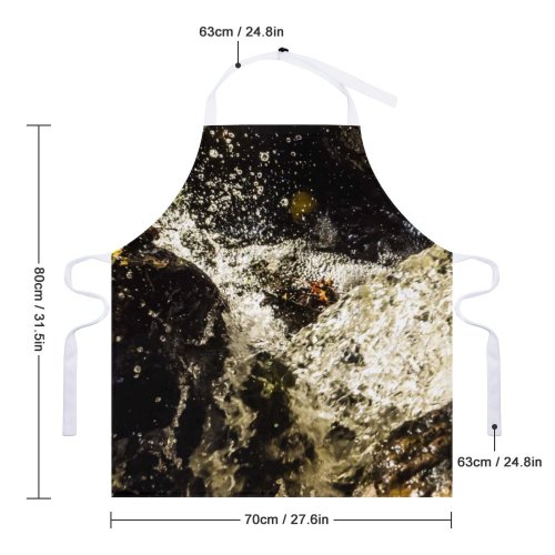 yanfind Custom aprons Maple Trees Leaves Leaf Fall Autumn Colorful Sunny Beautiful Glitter white-style1 70×80cm