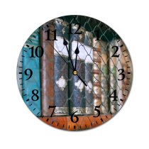 yanfind Fashion PVC Wall Clock Academic Aged Assorted Bookcase Bookshelf Classic Daylight Different Fence Hardcover Heavy Mute Suitable Kitchen Bedroom Decorate Living Room