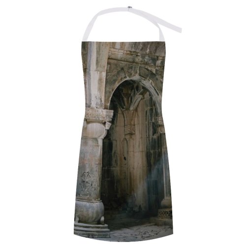 yanfind Custom aprons Aged Ancient Arch Arched Architecture Archway Building Ceiling Cement Colonnade Column Concrete white white-style1 70×80cm