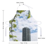 yanfind Custom aprons Architectural Design Architecture Building Exterior Futuristic Glass Growth High Landscape Leaves white white-style1 70×80cm