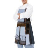 yanfind Custom aprons Abandoned Aged Sky Broken Building Cloudless Construction Corrosion Crack Damage Decay Derelict white white-style1 70×80cm