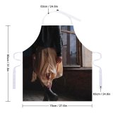 yanfind Custom aprons Aged Anonymous Architecture Damaged Light Fashion Female Flight Stairs Grungy Interior Leather white white-style1 70×80cm