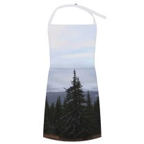 yanfind Custom aprons Mountains Trees Pine Landscape Woods white-style1 70×80cm