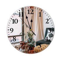 yanfind Fashion PVC Wall Clock Assorted Bench Comfort Couch Cozy Creative Cushion Daylight Decor Decoration Design Fabric Mute Suitable Kitchen Bedroom Decorate Living Room