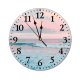 yanfind Fashion PVC Wall Clock Beach Sunset Beautiful Breaking Crashing Golden Ocean Pastel Surf Surfboard Surfer Mute Suitable Kitchen Bedroom Decorate Living Room