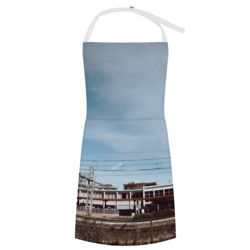 yanfind Custom aprons Architecture Arrive Building City Commute Construction Contemporary Daylight Daytime Departure Destination District white white-style1 70×80cm