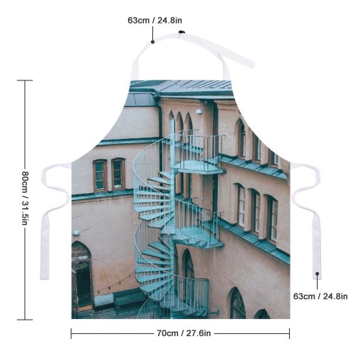 yanfind Custom aprons Accommodation Aged Apartment Architecture Block Building Cement City Community Complex Concrete Construction white white-style1 70×80cm
