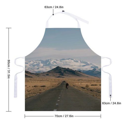 yanfind Custom aprons Adventure Asphalt Calm Cloud Countryside Destination Formation Freedom Highland Highway Hill white white-style1 70×80cm