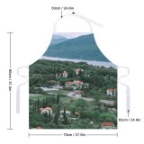 yanfind Custom aprons Aerial Architecture Building Calm Cloudy Coast Colorful Construction Cottage Countryside Daylight Daytime white white-style1 70×80cm