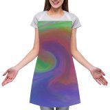 yanfind Custom aprons Art Creativity Surreal Rainbow Pastel Artistic Watercolor Acrylic Canvas Psychedelic white white-style1 70×80cm