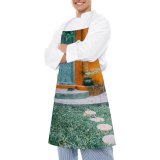 yanfind Custom aprons Aged Ancient Architecture Building Calm Construction Countryside Daytime Decor Door Doorway white white-style1 70×80cm