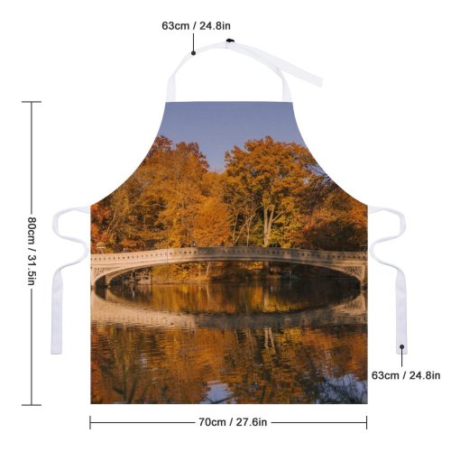 yanfind Custom aprons Aged America Architecture Autumn Sky Bow Calm Central Park City white white-style1 70×80cm